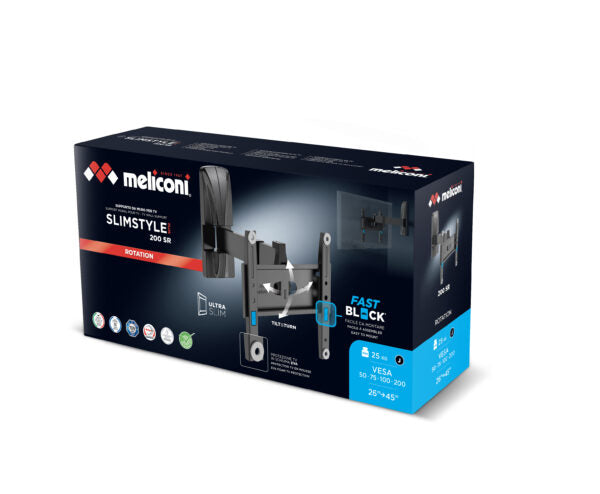 Meliconi Slimstyle Plus 200 Sr Porta Tv a Muro