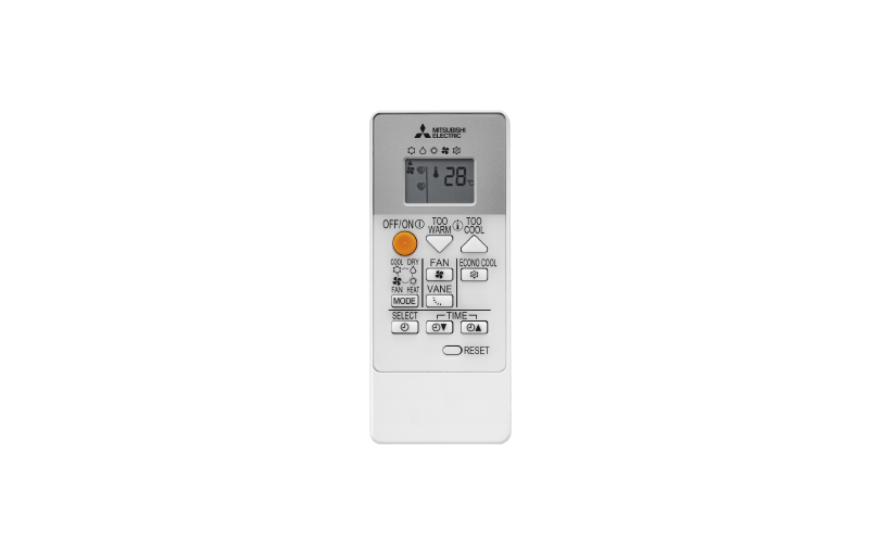 Mitsubishi Electric MSZ-HR25VFK + MUZ-HR25VF Condizionatore Fisso, Inverter, Split System, Unità Interna e Esterna, Bianco