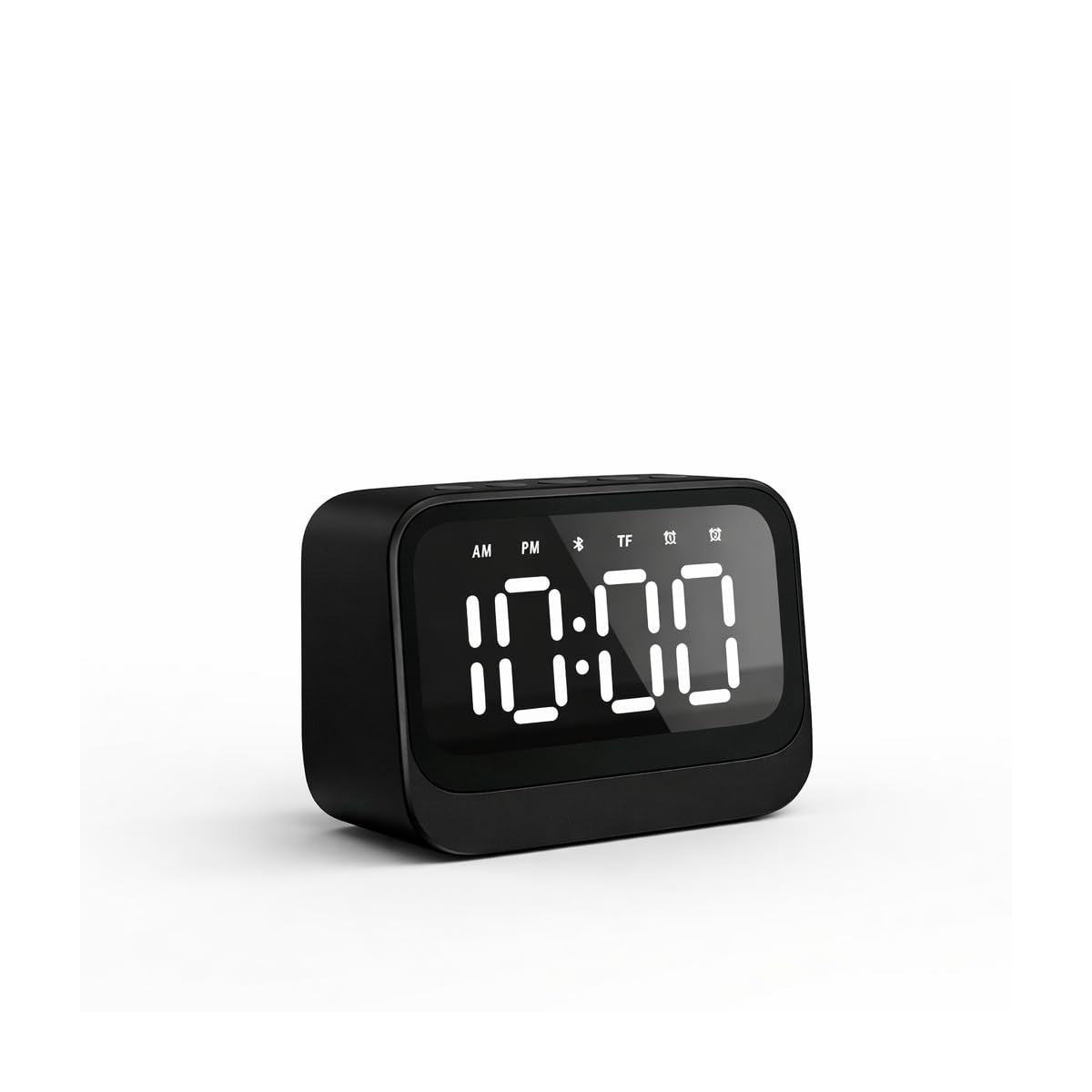 Explore Scientific Sveglia Bluetooth Portatile BCC1007 Nero Display LED Doppia Sveglia Batteria 1200 mAh USB-C