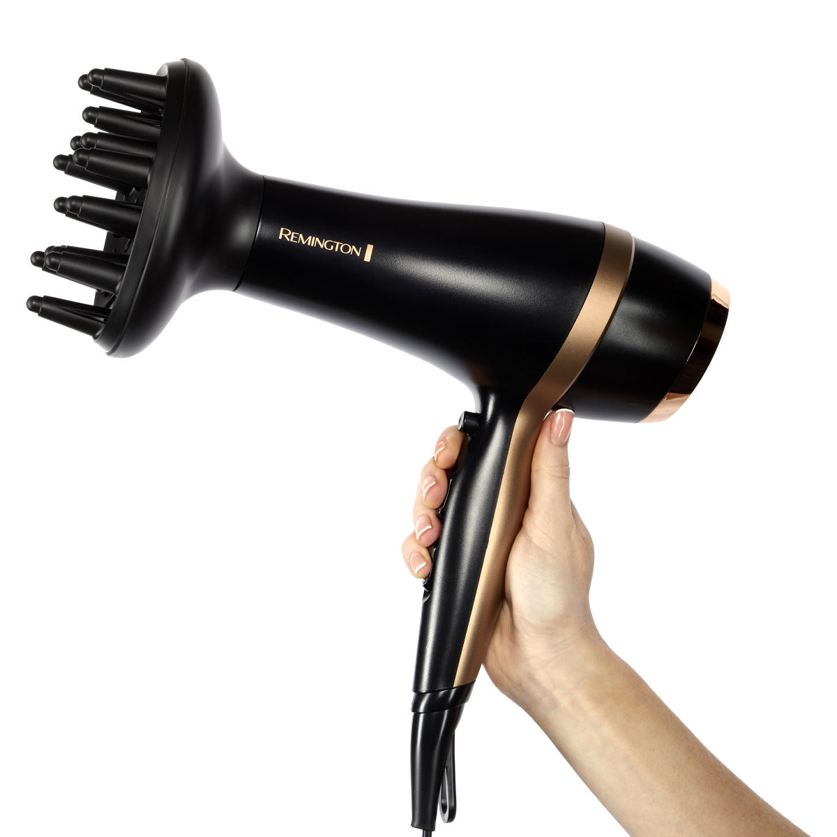Remington Salon Smooth D6960GP Asciugacapelli 2100W Ionico con Diffusore e Custodia Premium