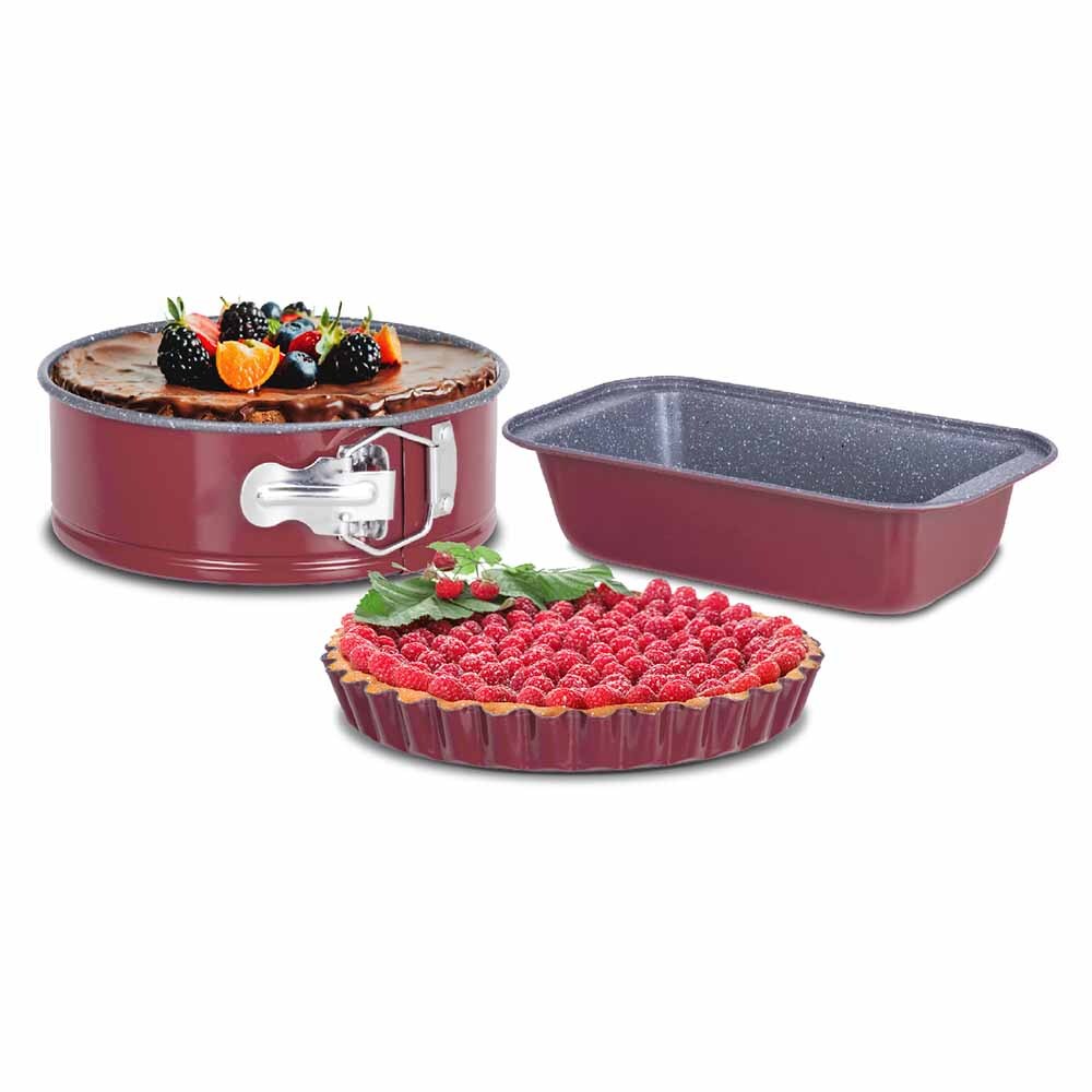 Set pasticceria Aetermun 3 pezzi Y00agd0428 Linea Freedom, Rosso Ciliegia