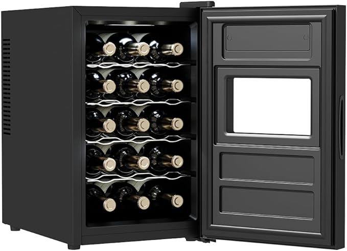 Cecotec 1530 Black Cantinetta Vino Con Compressore Libera Installazione 15 Bottiglie Temperatura Regolabile 5/18