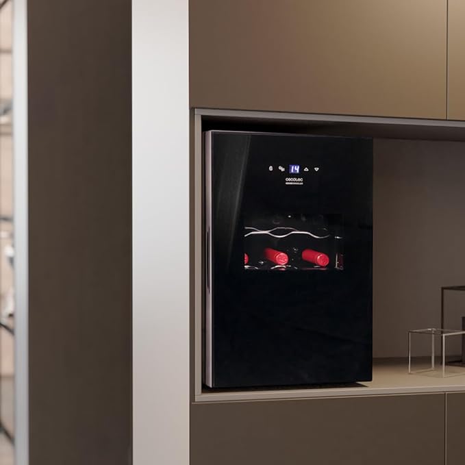 Cecotec 1530 Black Cantinetta Vino Con Compressore Libera Installazione 15 Bottiglie Temperatura Regolabile 5/18