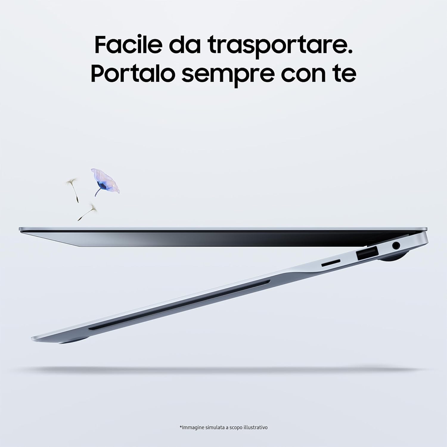 Samsung Laptop Galaxy Book4 Edge Display 16" WQXGA+ AMOLED Touch Screen Snapdragon Elite X1E 16GB RAM 512GB SSD Windows 11 Home Sapphire Blue