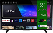 Toshiba Smart TV 55'' QLED 55QV2363DA, VIDAA TV QLED 4K 55 Pollici, Compatibile con Alexa, DVB-T2, Tecnologia LED, Dolby Vision HDR10, HDMI 2.1