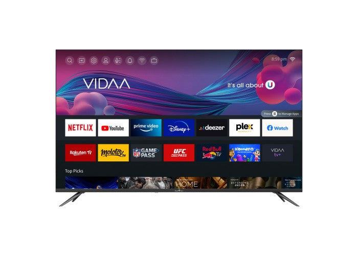 Smart-Tech 55QA20V1 Televisione Smart TV 55 Pollici Led Uhd Nero