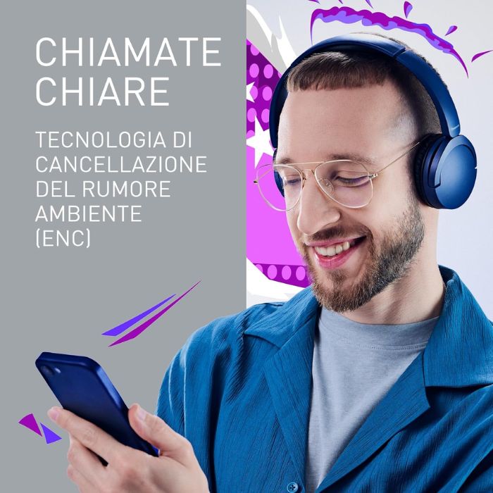 Panasonic RB-HF630BE-K Cuffie Bluetooth Over-ear Wireless Lunga Durata Microfono Integrato Nero