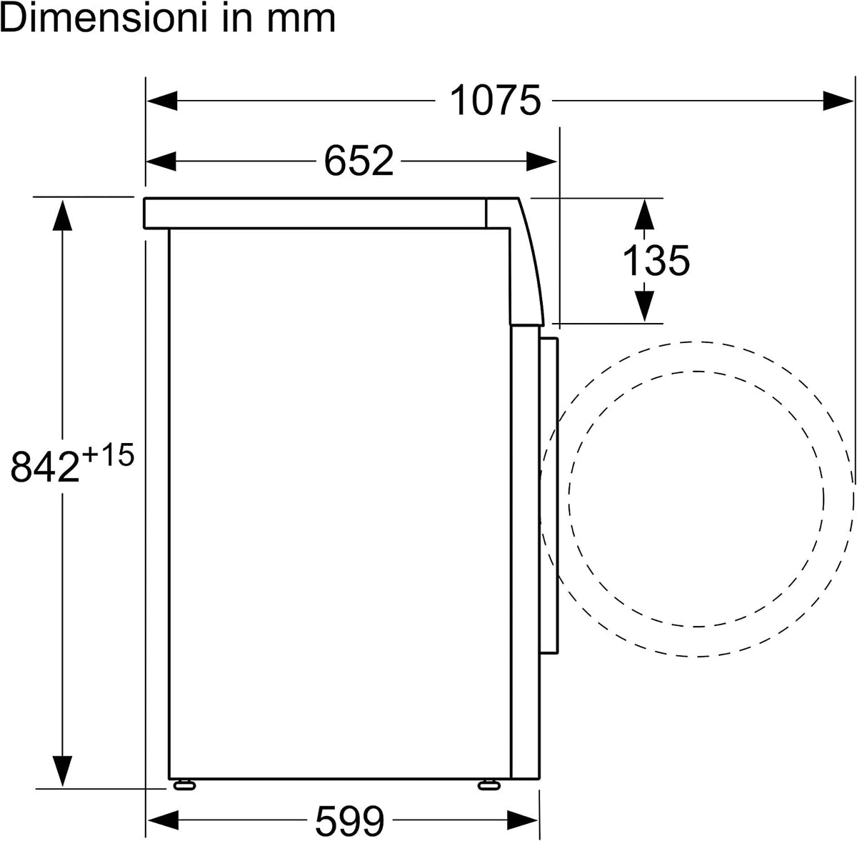 Bosch WQG24100IT Asciugatrice a pompa di calore Serie 6 Libera installazione Caricamento frontale 9 kg A++