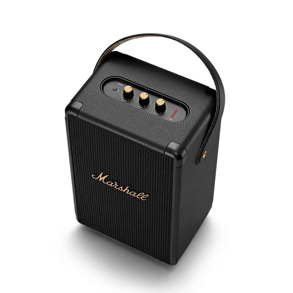 Marshall Speaker Bluetooth Portatile Tufton Black & Brass 80 W 20+ Ore IPX2