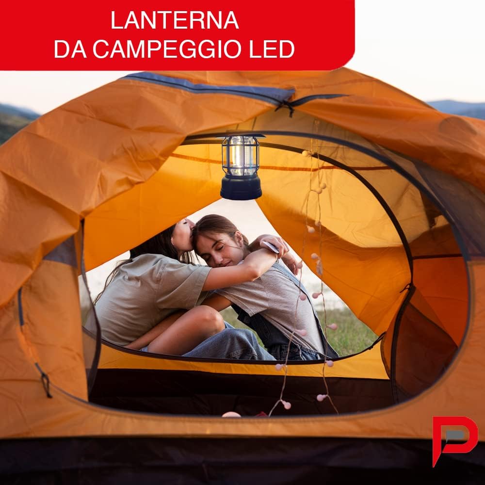 Polypool PP3115 Lampada Led Ricaricabile da Esterno Design Retrò