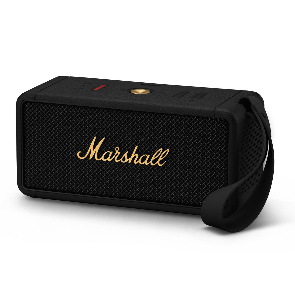 Marshall Middleton Black and Brass Cassa Amplificata Bluetooth Ricaricabile