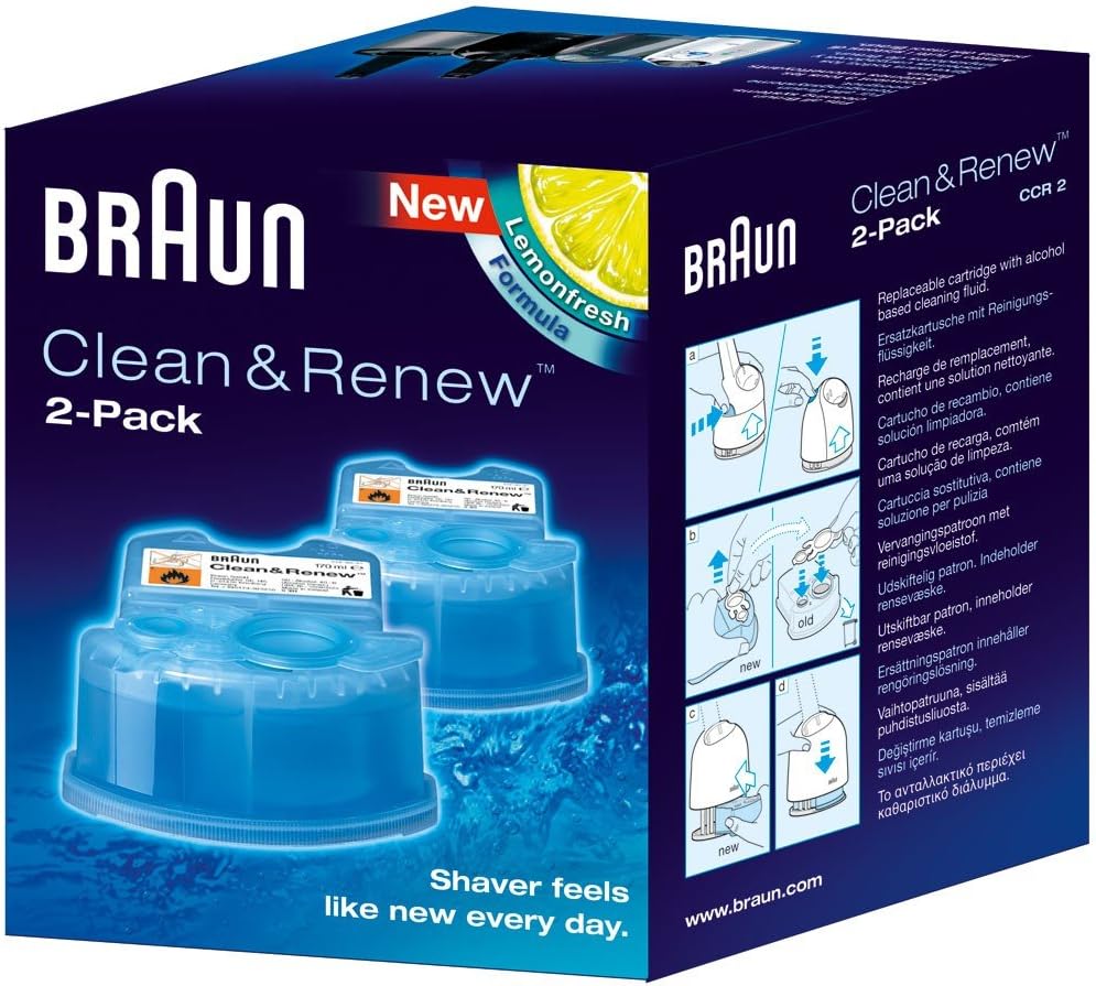 Braun Clean & Renew Cartucce di Ricarica Ccr2