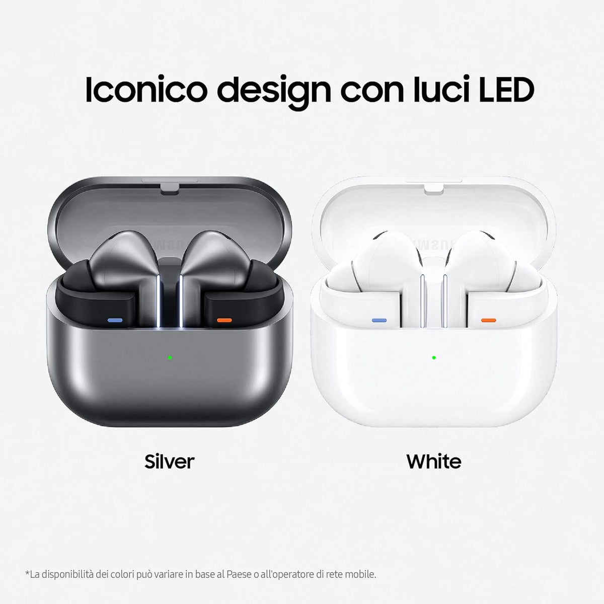 Samsung Galaxy Buds3 Pro Auricolari in-ear True Wireless Cuffie ergonomiche con luce LED Cancellazione attiva del rumore