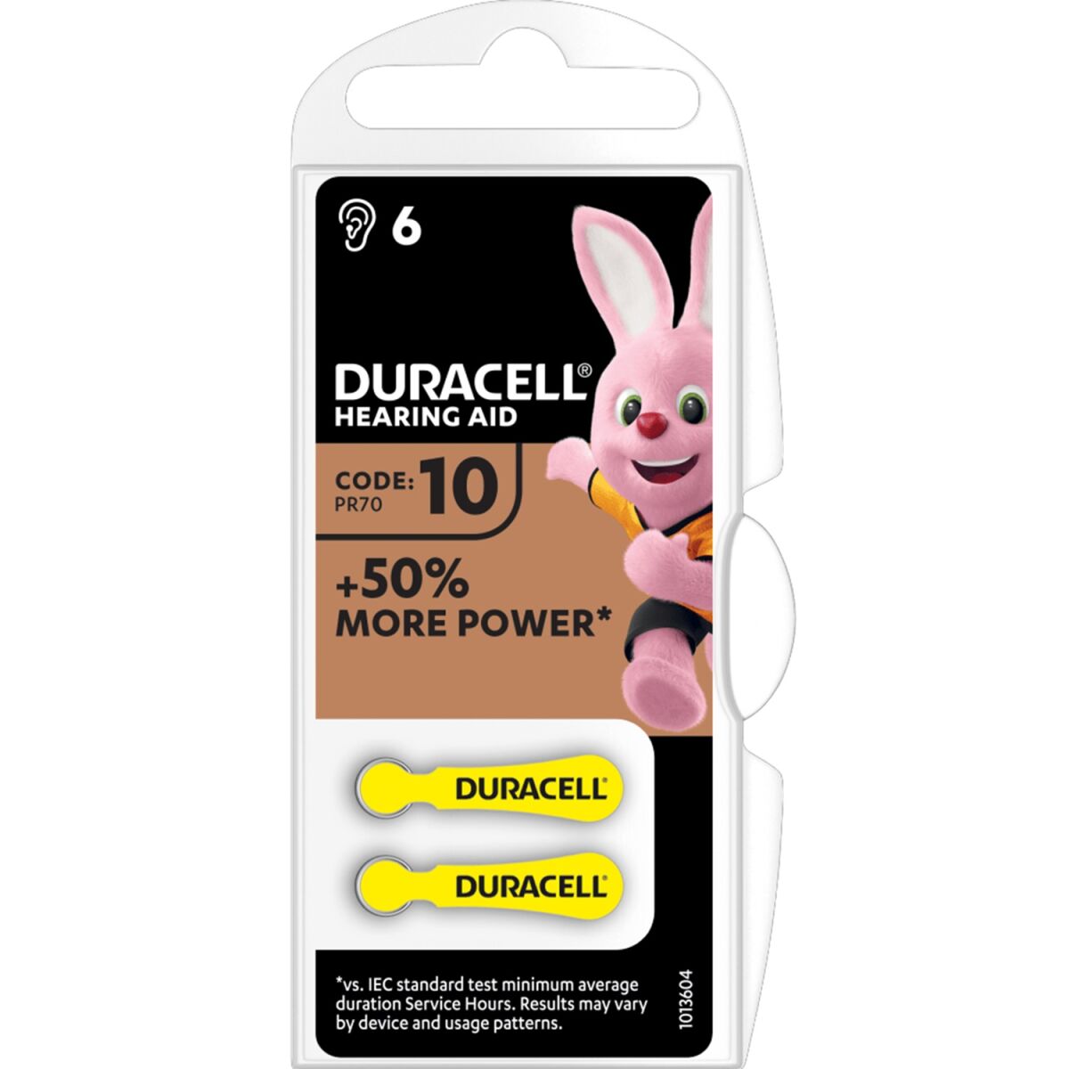Duracell EasyTab 10 PR70 6er Blister - 1,45 V