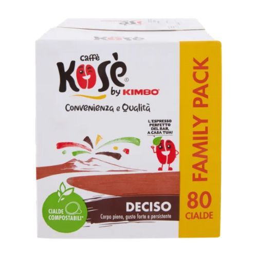 Kimbo Caffè Kosè Deciso Cialde Compostabili 80pz