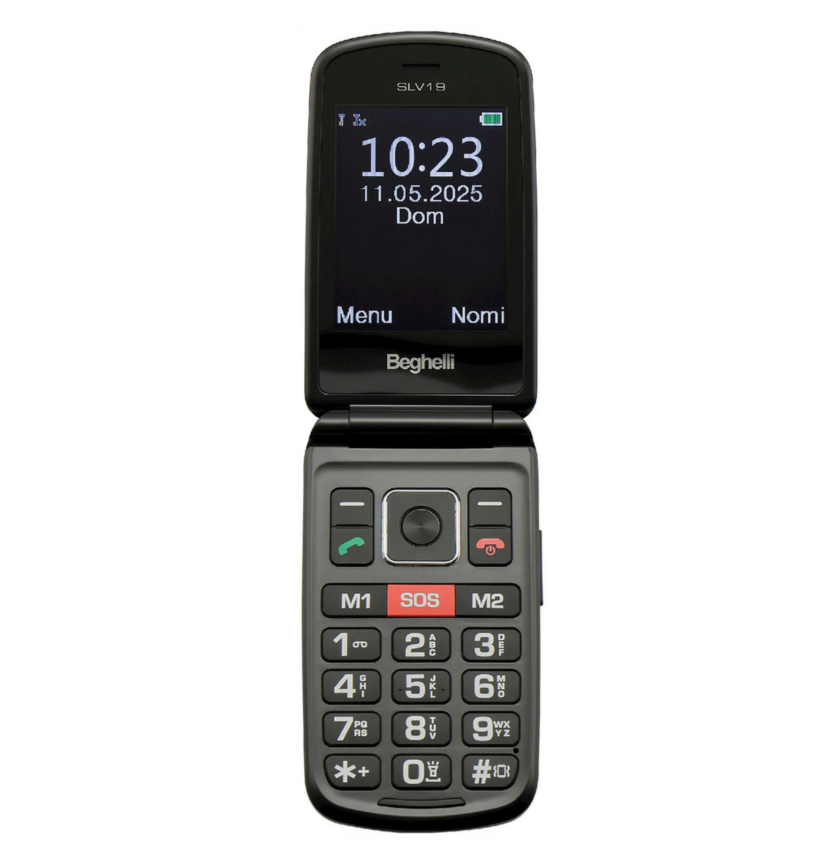 Beghelli 9205N cellulare 7,11 cm (2.8") 106 g Nero Telefono per anziani
