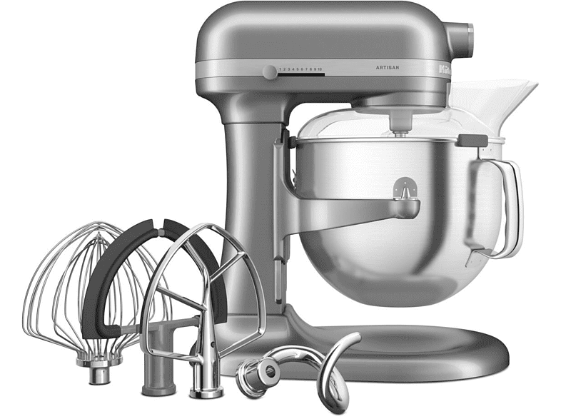 KitchenAid Impastatrice Planetaria Con Ciotola Sol­le­va­bi­le 6,6 L 5KSM70SHXECU Silver