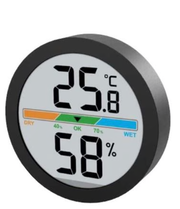 Lowell JD 9041N  Termometro ambiente Justaminute con igrometro Nero