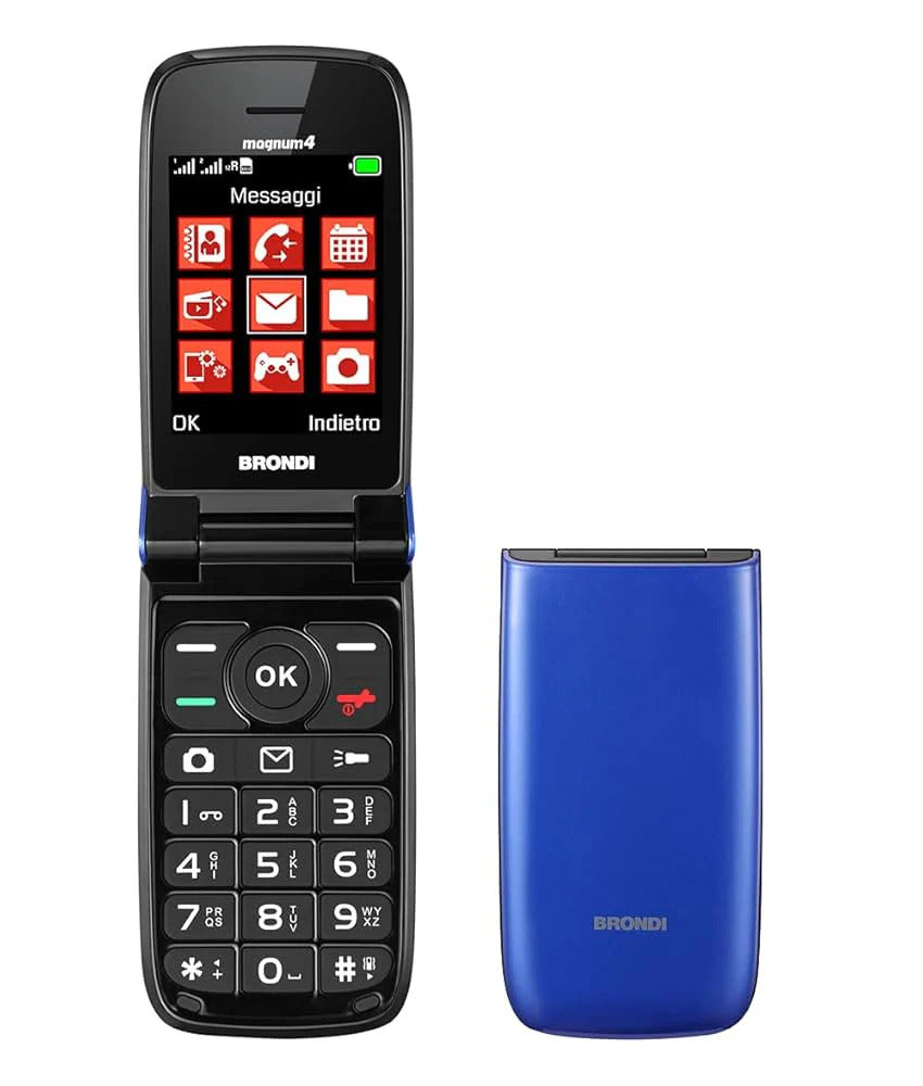 Brondi Maxy Flipattivo Telefono Cellulare Blu