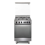 De Longhi DGX64LSG Cucina 4 fuochi Forno 60cm Gas statico Valvola Sicurezza Classe A