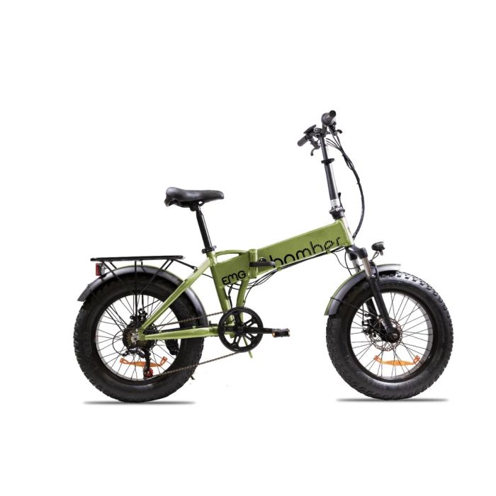 EMG Bomber 48V Green E-Bike Fat Bike Pieghevole 20" 48V 13Ah Verde
