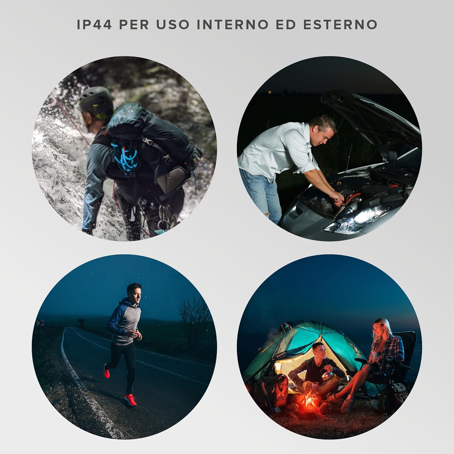 Poly Pool PP3167 Torcia Pocketlight Led 5W Ricaricabile Usb-c 7 Funzioni Con Accessori Per Lavori Fai Da Te E Outdoor
