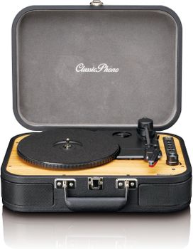 Lenco TT-116BK Giradischi Gpo Attache (Nero) A Valigetta Retro Con Usb Funzione Record