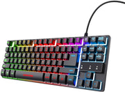 Trust GXT 833 Thado tastiera Gaming USB Olandese Nero, Argento