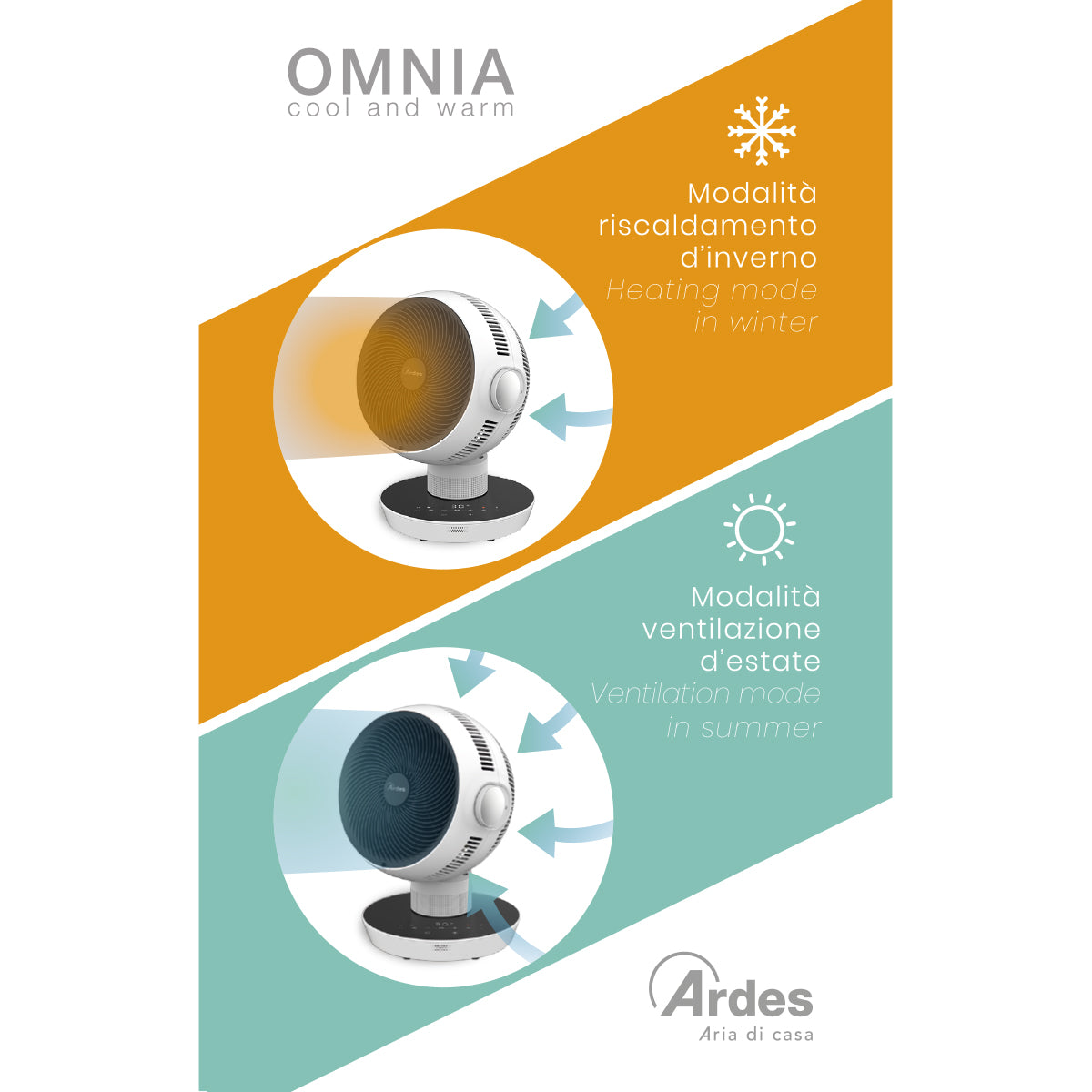 Ardes Ventilatore Da Tavolo Omnia 40cm ARCF01