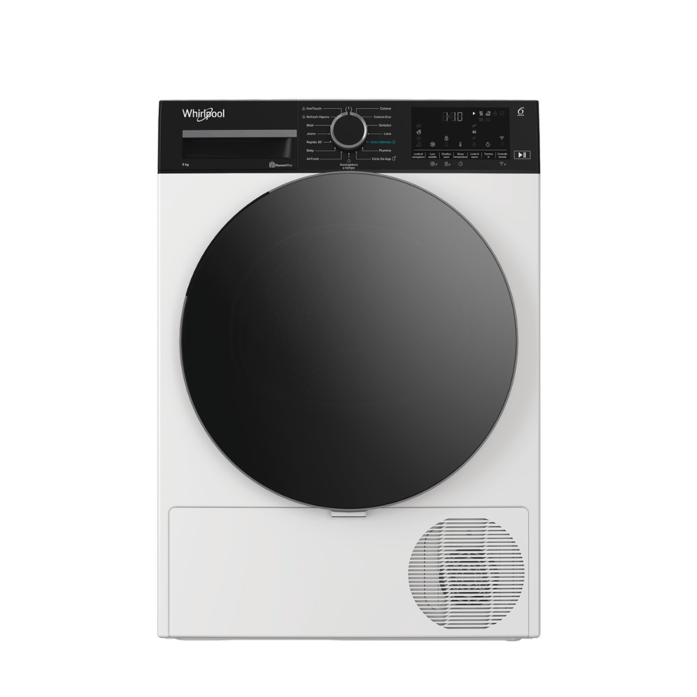 Whirlpool C WD 96M WBS IT Asciugatrice A Libera Installazione 9 Kg, Pompa Di Calore, Tecnologia Precision Dry, OptiSense, Classe A, Bianco