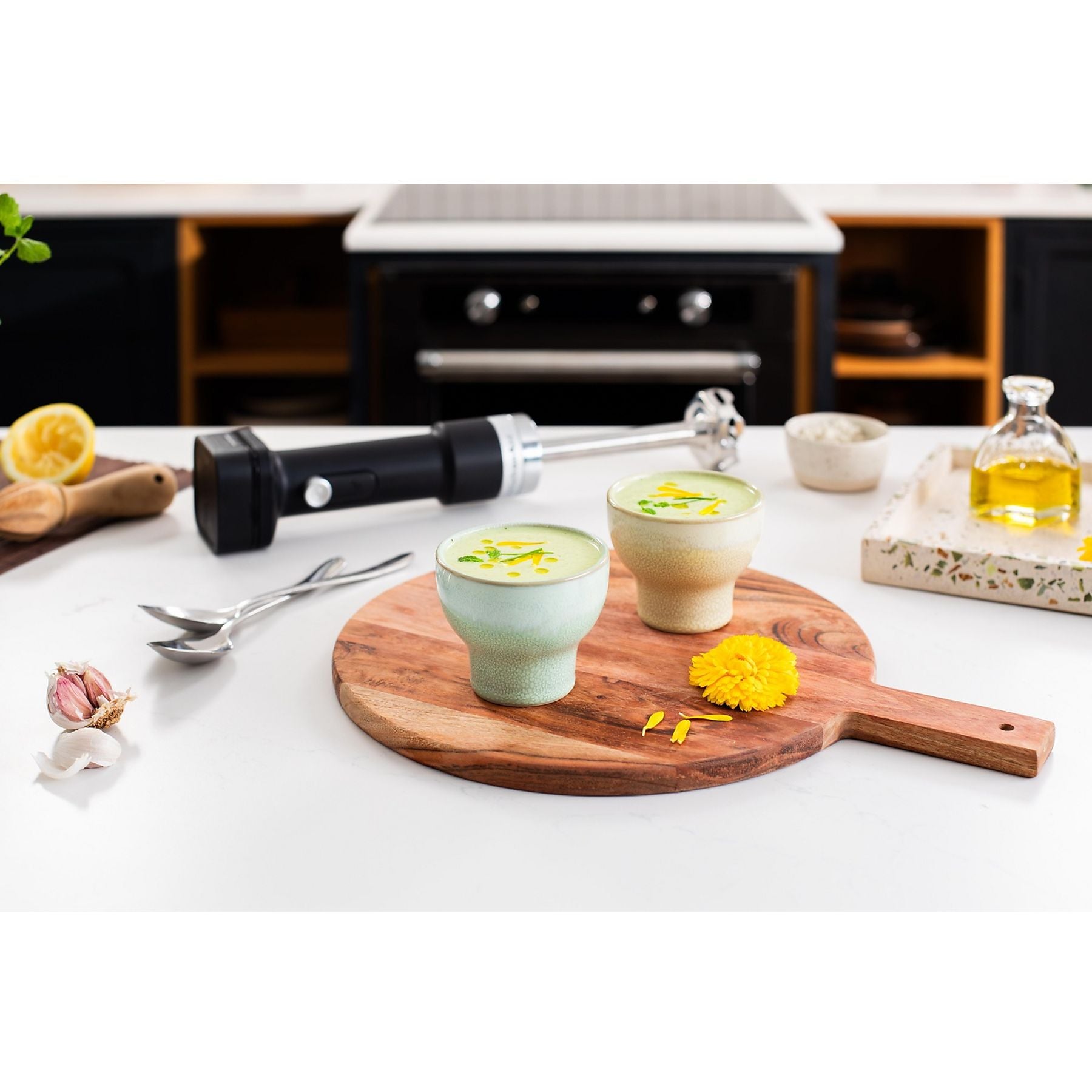 KitchenAid Frullatore a Immersione Senza Fili con Accessori e Batteria Rimovibile 12V