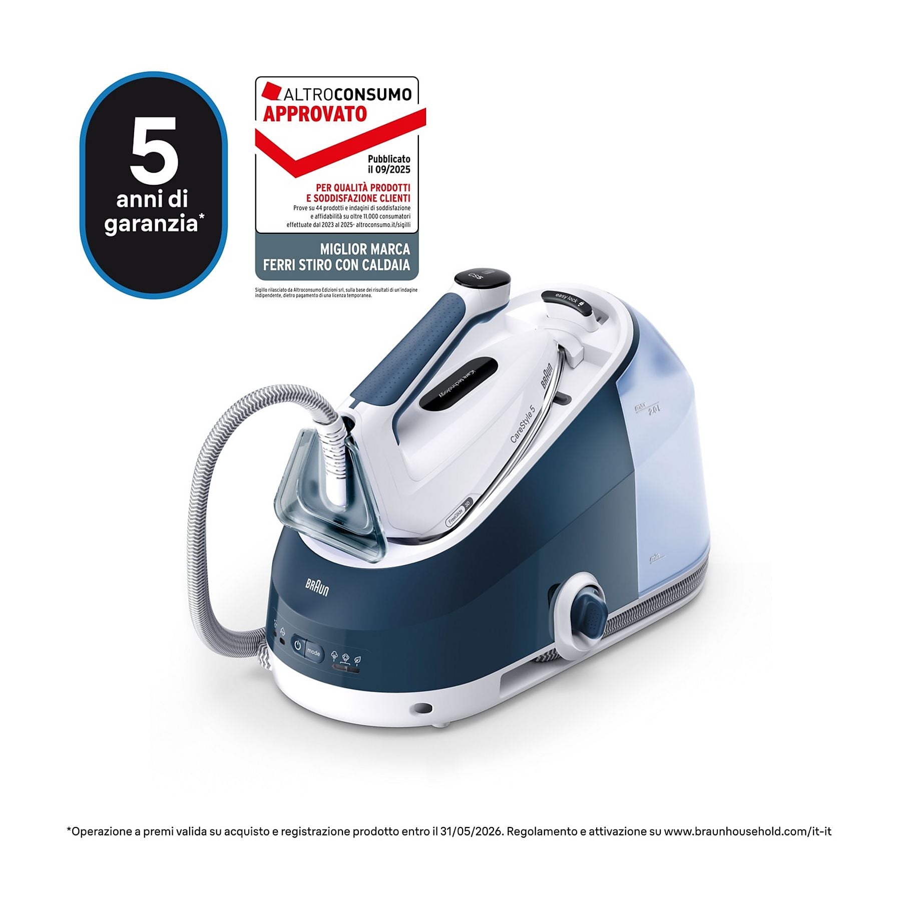 Braun CareStyle 5 IS5245BL 2400 W Ferro a caldaia