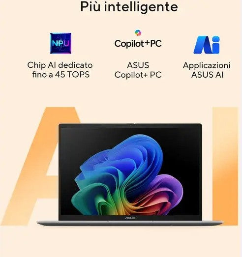 ASUS Vivobook 14 M1407KA-LY146W Notebook 14" WUXGA AMD Ryzen AI 5 330 16GB RAM 512GB SSD Windows 11 Home Blu