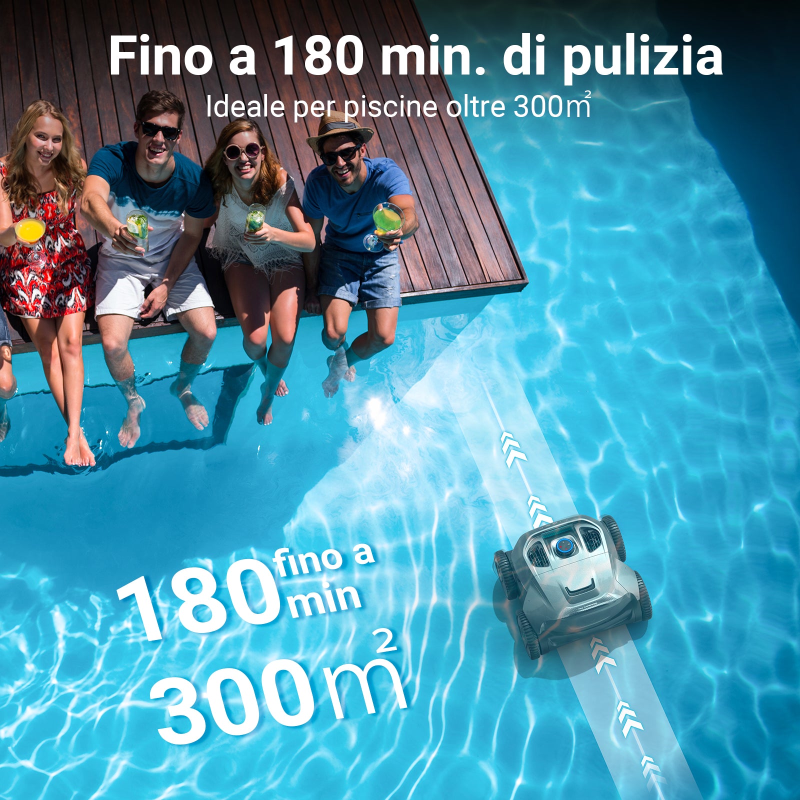 Aiper Seagull Pro Robot Pulisci Piscina a batteria