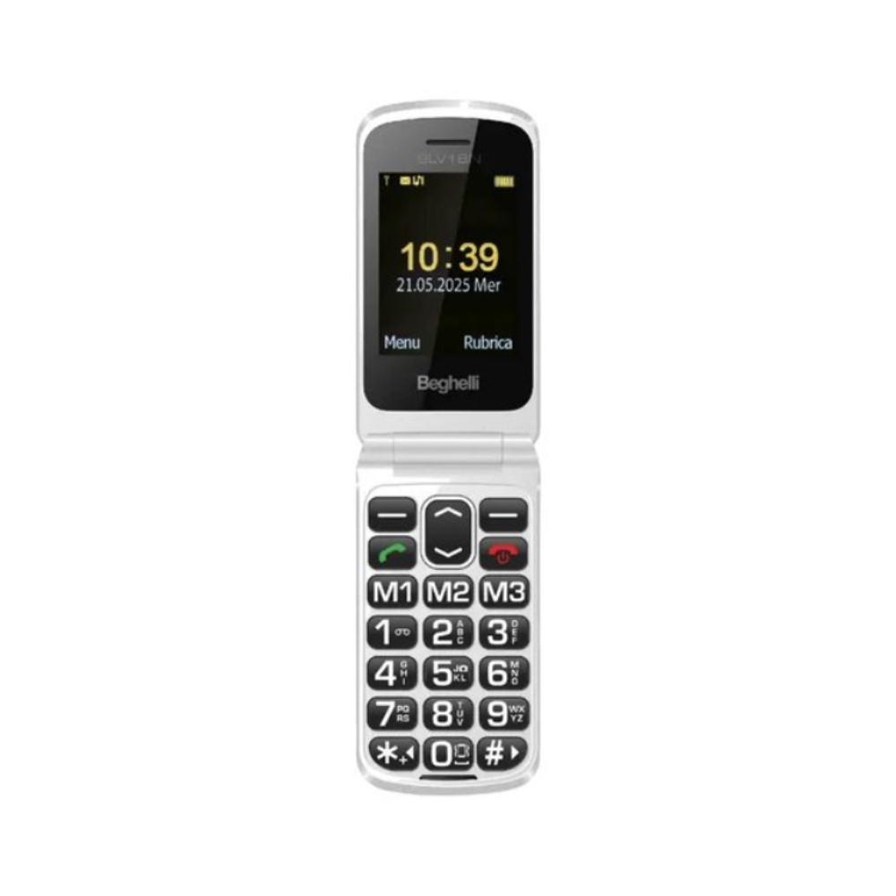 Beghelli Salvalavita Phone SLV18 ECODESIGN 6,1 cm (2.4") 88 g Argento Telefono per anziani