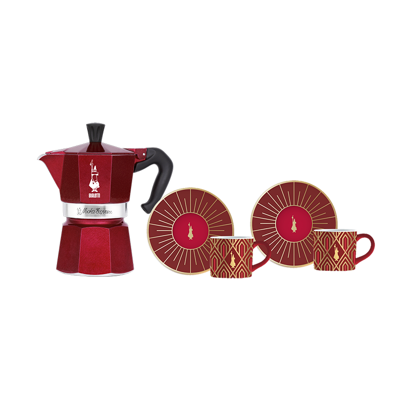 Bialetti Set Moka 3tz + 2 Tazzine