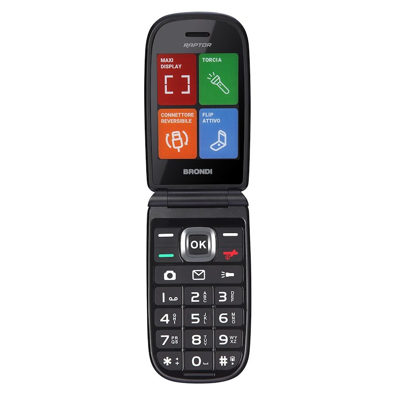 Brondi Raptor Cellulare Nero Metal Dual sim