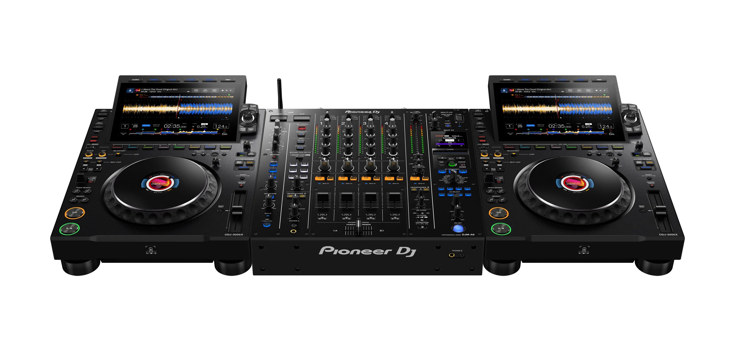 AlphaTheta CDJ-3000X Multilettore DJ Nero Touchscreen 10,1 Pollici
