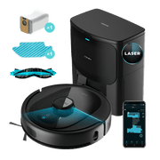 Cecotec Conga 7490 Immortal H Aspirapolvere Robot 2600 Pa  spazza, aspira, lava e pulisce Nero