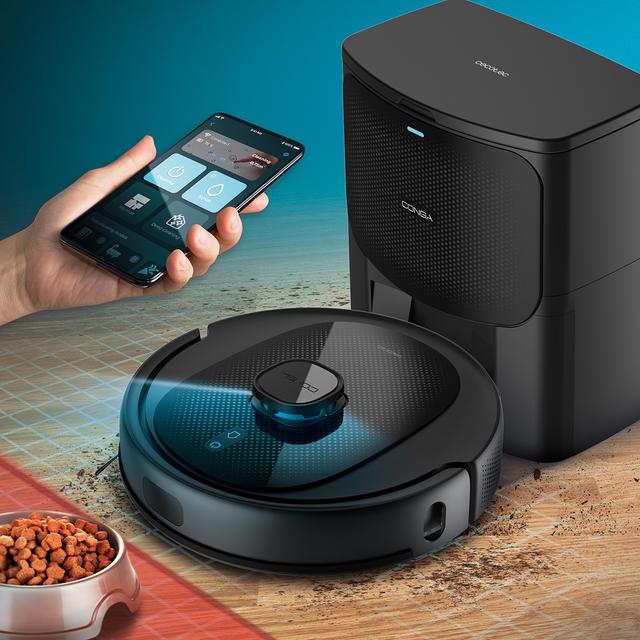 Cecotec Conga 7490 Immortal H Aspirapolvere Robot 2600 Pa  spazza, aspira, lava e pulisce Nero