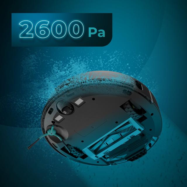 Cecotec Conga 7490 Immortal H Aspirapolvere Robot 2600 Pa  spazza, aspira, lava e pulisce Nero