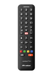 Meliconi Telecomando Universale Control TV+ New 808077 per TV Smart Home Netflix Nero