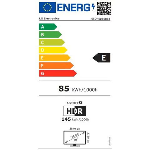 LG LCD 65QNED86B6 QNED MINILED