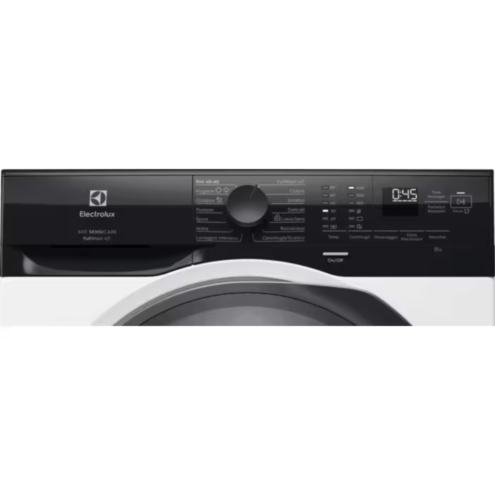 Electrolux EW6FZE29 Serie 600 Lavatrice A Libera Installazione 9 Kg, 1400 Giri, Fullwash, AI Washassist, Time Manager®, Classe A, Bianco
