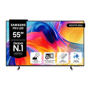 SAMSUNG Mini LED AI TV 55" UE55M70HAUXZT 4K, Processore Mini LED 4K, 4K Upscaling, Color Booster, OTS Lite, Metal Stream Design, Vision AI Smart TV, 2026
