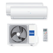 Climatizzatore 9000 btu Haier Flair Dual Split Condizionatore Fisso Unità Interna e Esterna