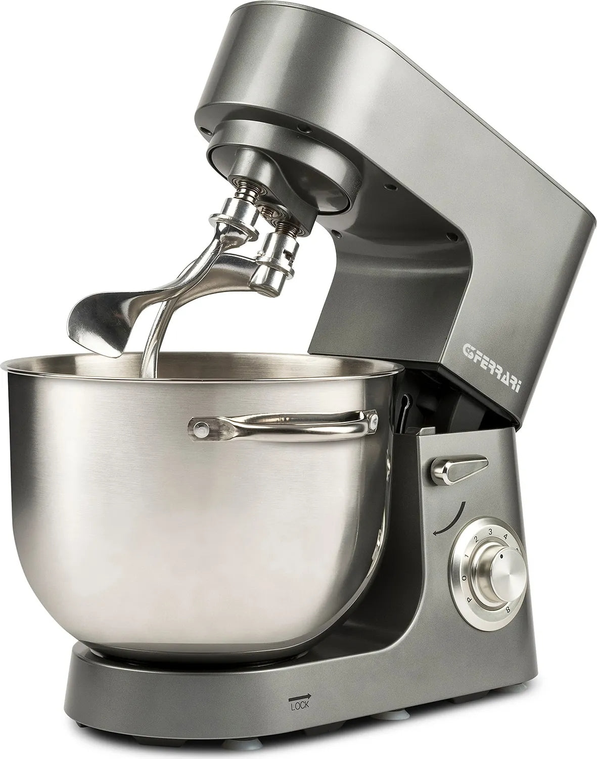 G3 Ferrari Impastatrice Planetaria Pastaio Come a Mano G20164W0 1800 W 8 L Doppio Gancio Grigio