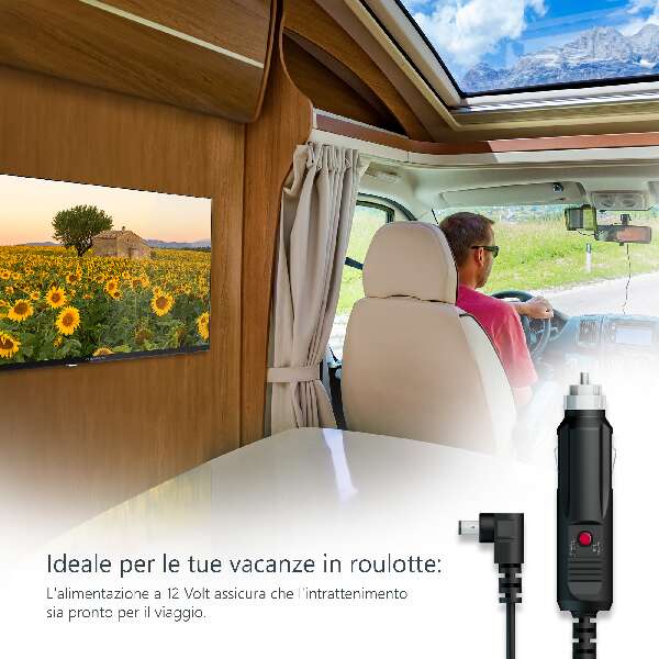 Thomson 24HA2S13CW Televisione Smart TV 24 Pollici 12V Led Hd Android TV Bianco
