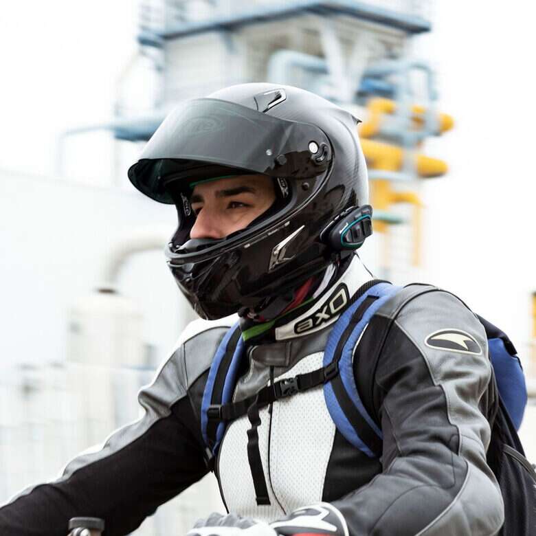 Midland BTX2 Pro S coppia di interfono da moto 1200 m Nero, Blu