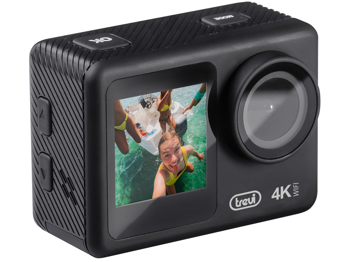 Trevi Action Cam GO 2550 4K Wi-Fi Dual Display 30 m Nero